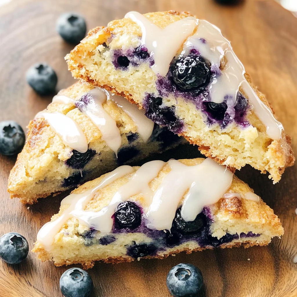 Almond Flour Lemon Blueberry Scones