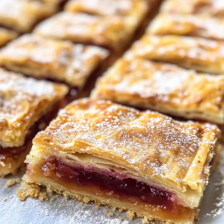 Apricot Raspberry Rugelach Bars