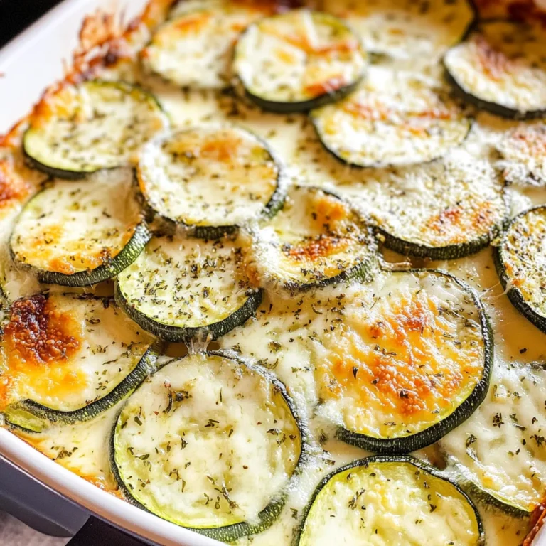 Creamy Parmesan Zucchini