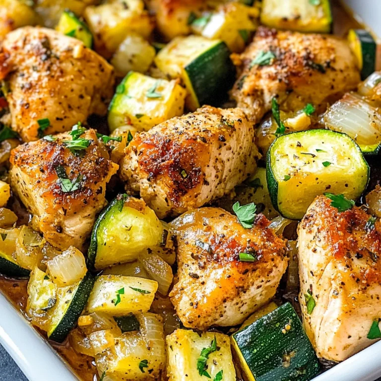 Easy Baked Chicken and Zucchini Recipe