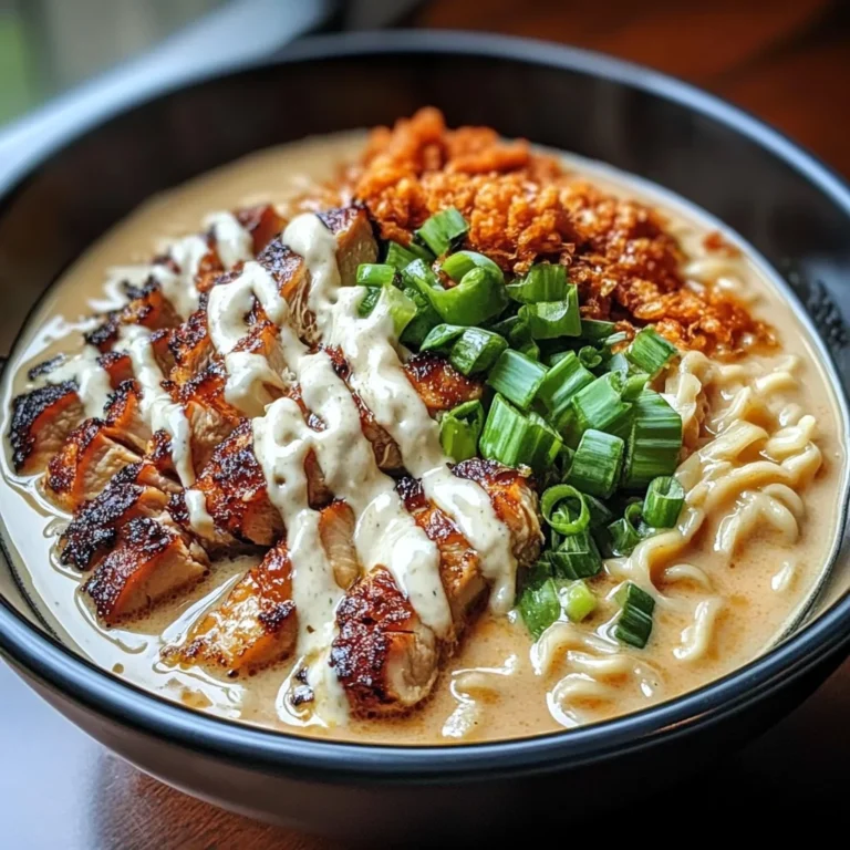 Fiery Chicken Ramen With Creamy Garlic Sauce