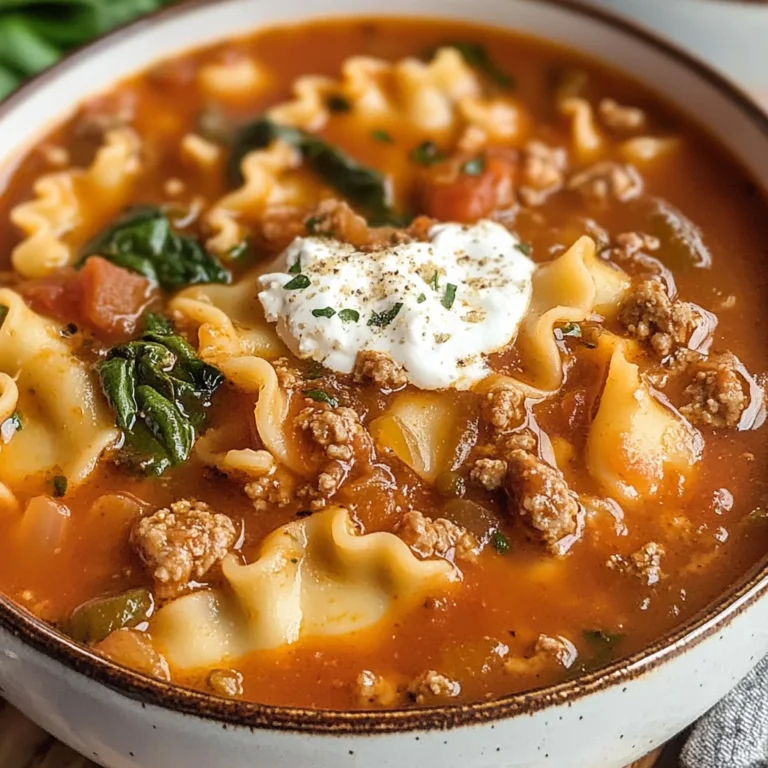 Gluten Free Lasagna Soup (Dairy Free)