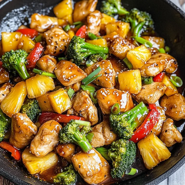 One Pan Pineapple Chicken Teriyaki Stir Fry {30 Minutes}