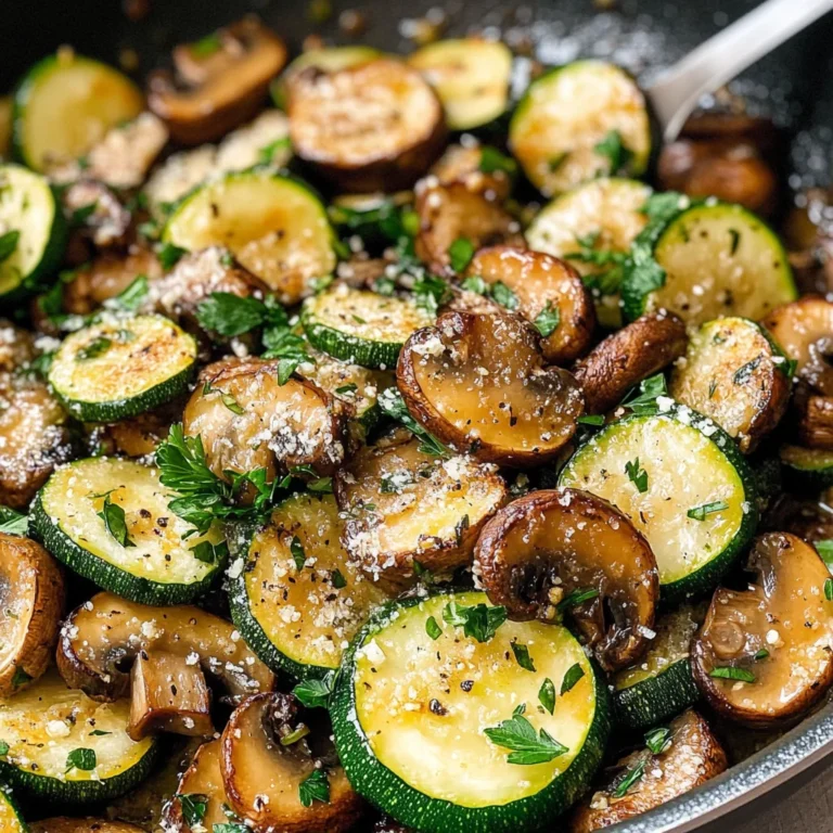 Skillet Zucchini and Mushrooms