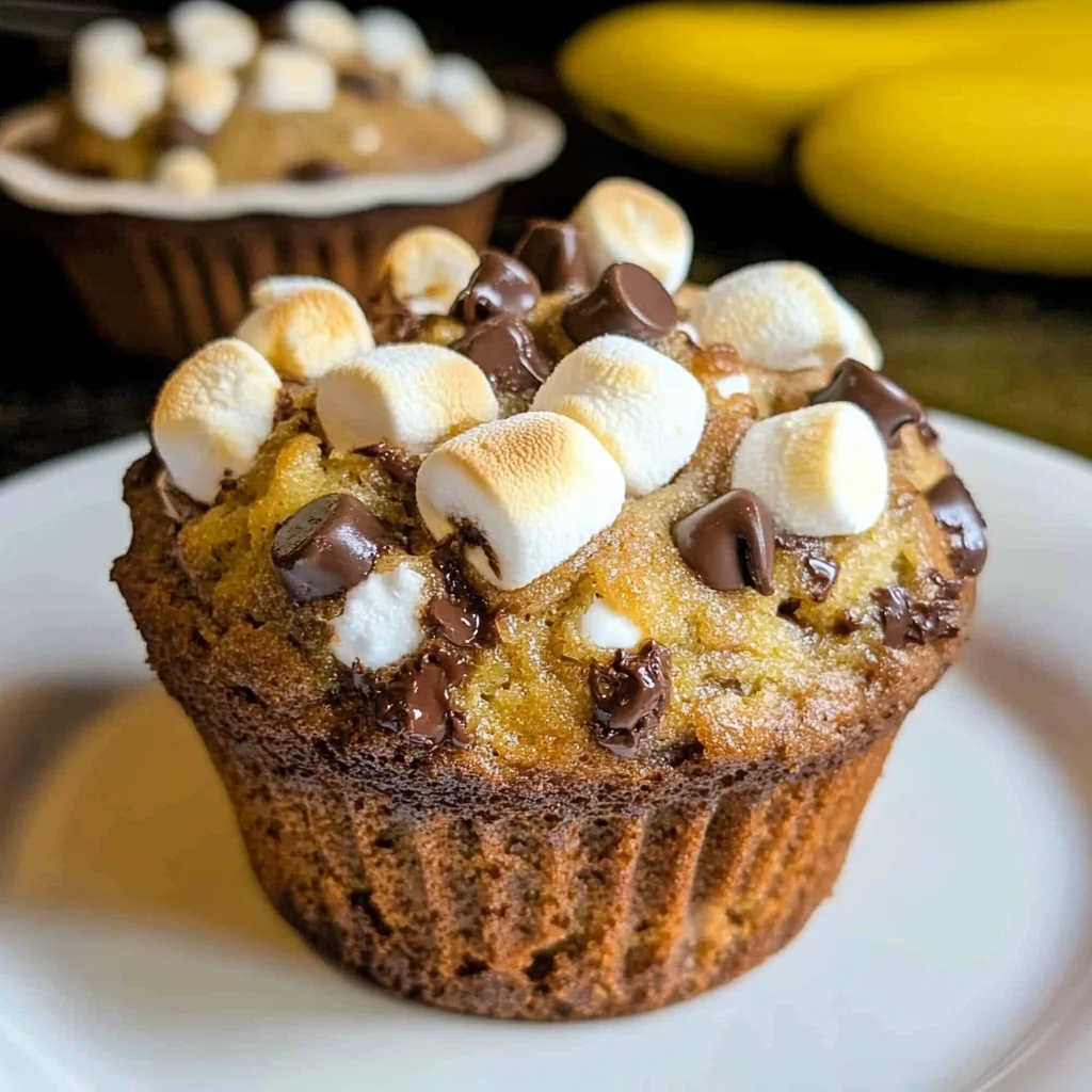 Banana S’mores Muffins