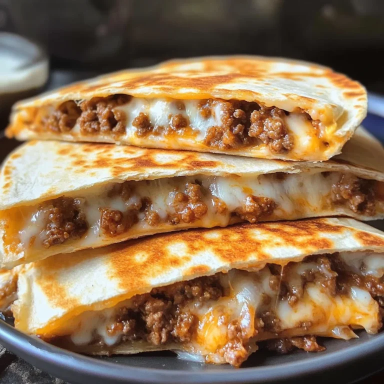 Cheesy Ground Beef Quesadillas Recipe is a must-try!