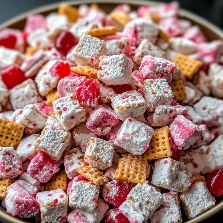 Cherry Cheesecake Puppy Chow