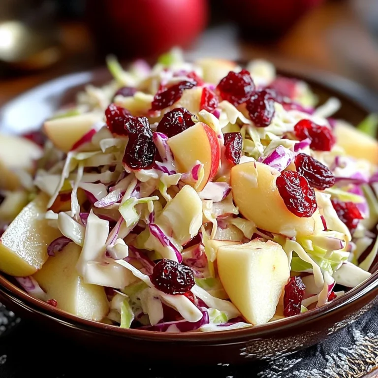 Cranberry Apple Coleslaw: A Delicious & Healthy Recipe
