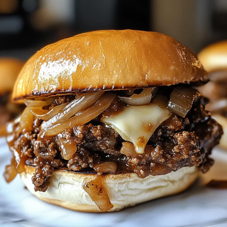 Irresistible French Onion Beef Sloppy Joes