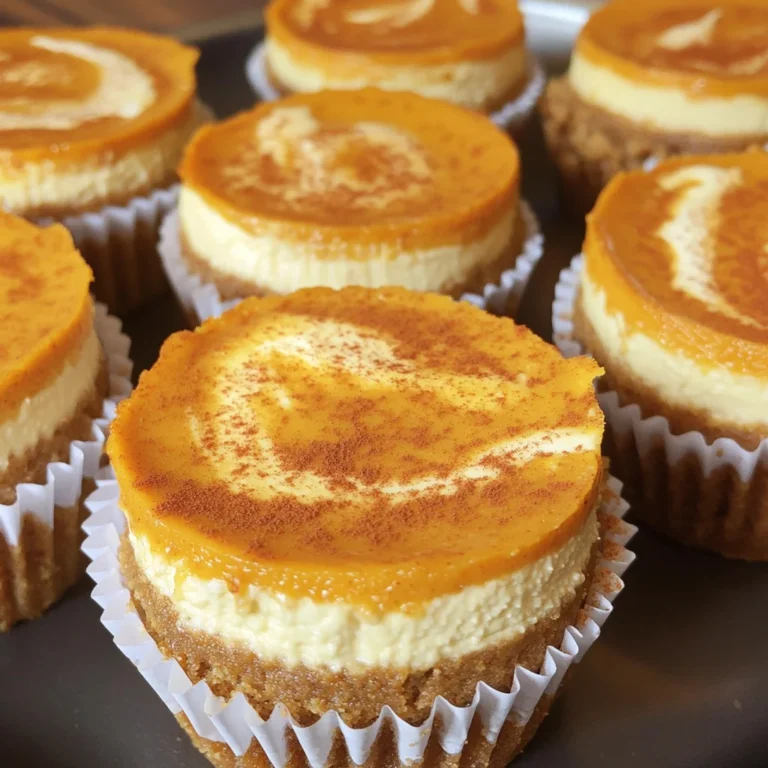 Mini Pumpkin Cheesecakes
