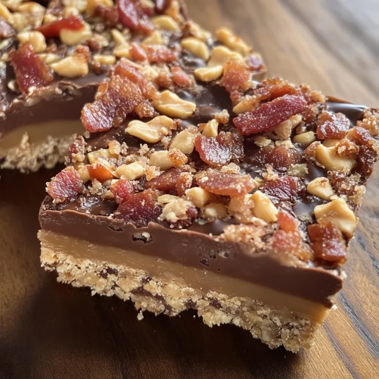 Peanut Butter-Turkey Bacon Bars