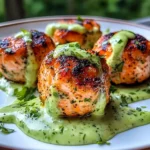 Salmon Balls with Creamy Avocado Sauce: Healthy Dinner Ideas