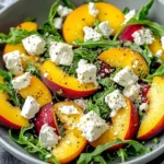 Simple Peach Feta Salad