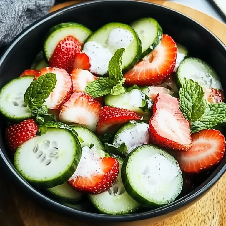 This Cucumber Strawberry Salad