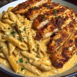 Creamy Cajun Three-Cheese Chicken Penne Recipe
