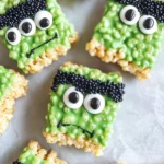 Frankenstein Halloween Rice Krispie Treats