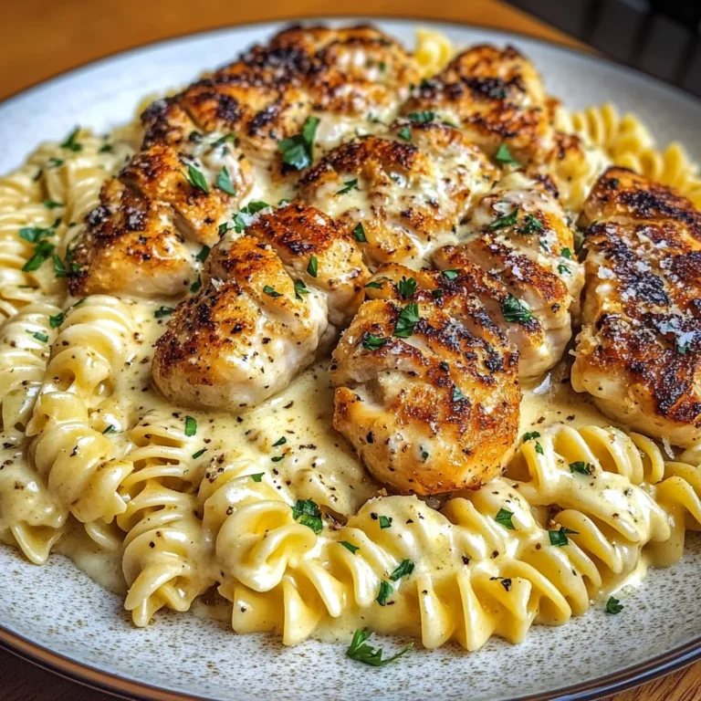 Garlic Parmesan Chicken with Velveeta Rotini Alfredo