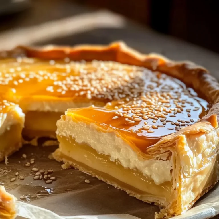 Golden Greek Honey Pie (Melopita)