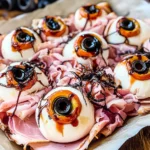 Halloween Antipasto Eyeballs Appetizer