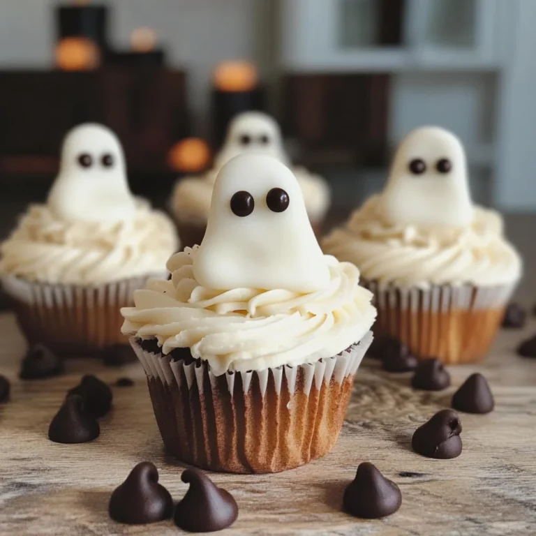 Halloween Cupcakes: Ghost Cupcakes