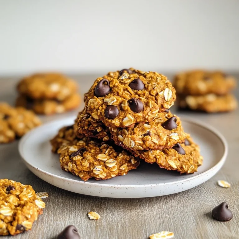 Healthy Pumpkin Oat Cookies
