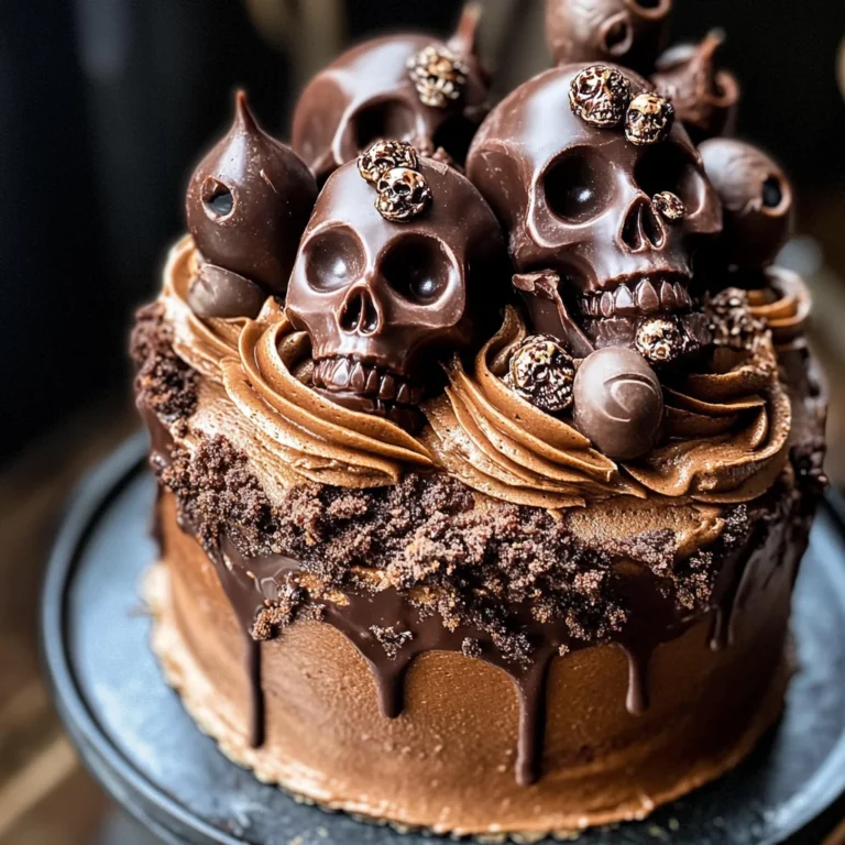 High Altitude Ginger Chocolate Skull Cake for Halloween