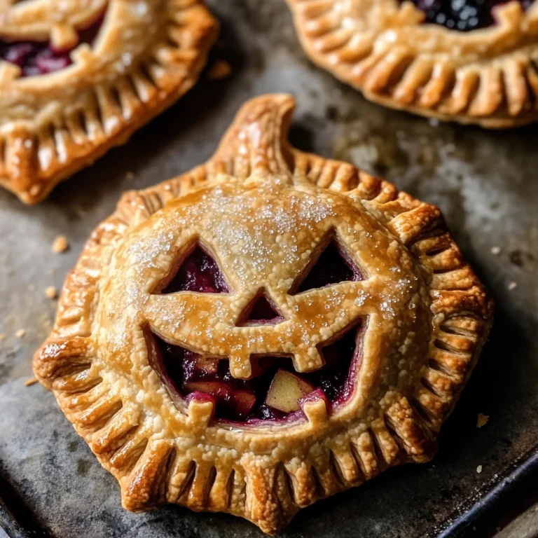 Jack-O-Lantern Hand Pies