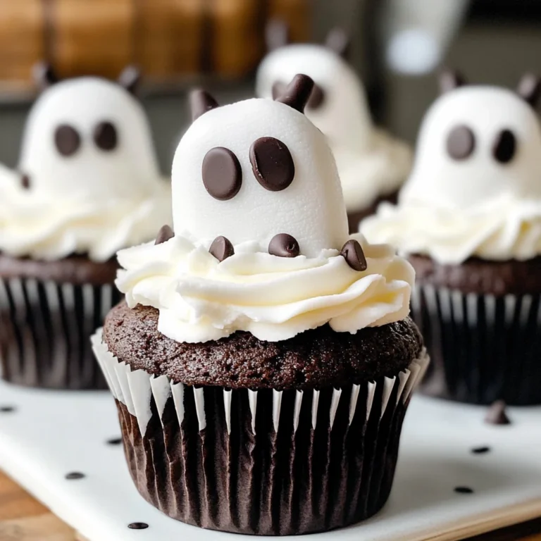Marshmallow Ghost Cupcakes