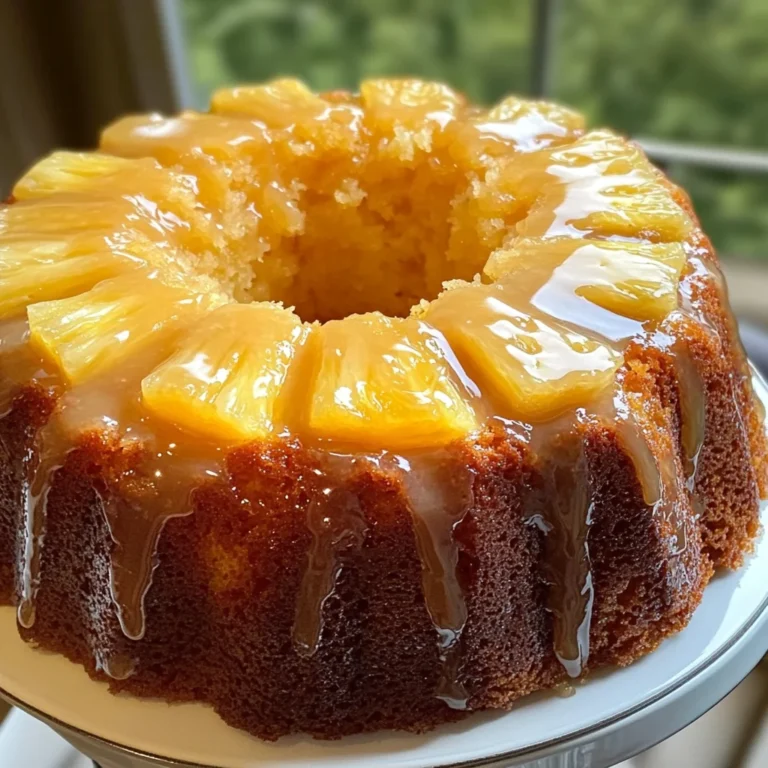 Pineapple Pound Cake with Pineapple Glaze
