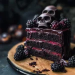 Spooky Black Velvet Halloween Cake