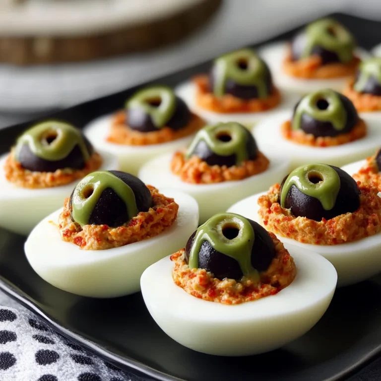 Spooky Deviled Eyeballs