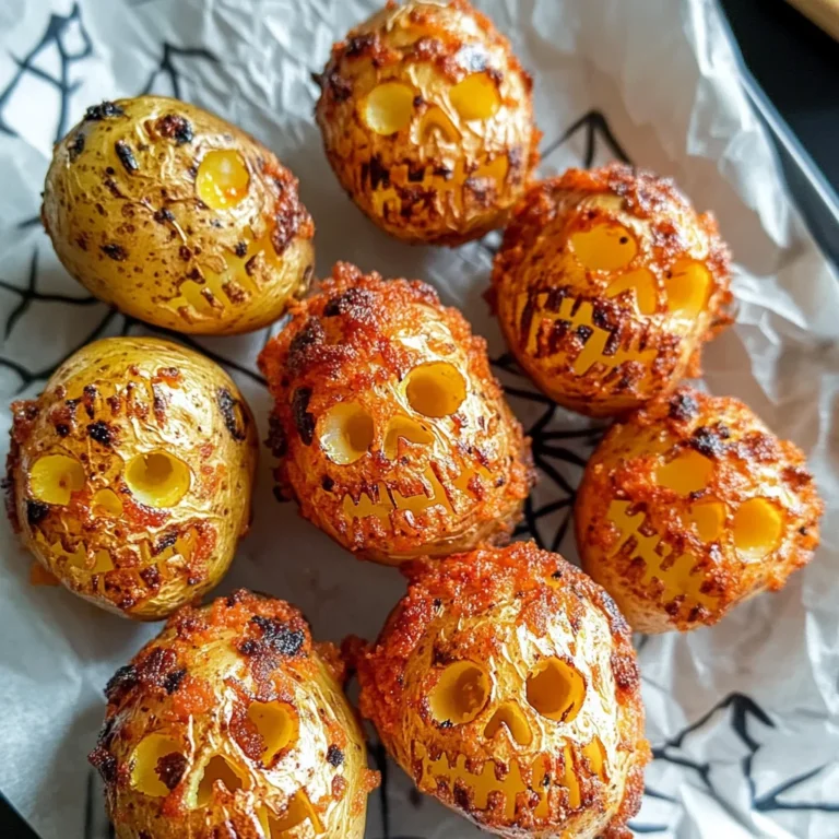 Spooky Halloween Skull Potatoes