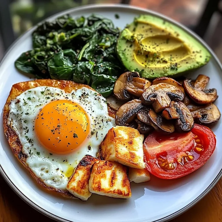 Sunny Veggie & Halloumi Breakfast Plate