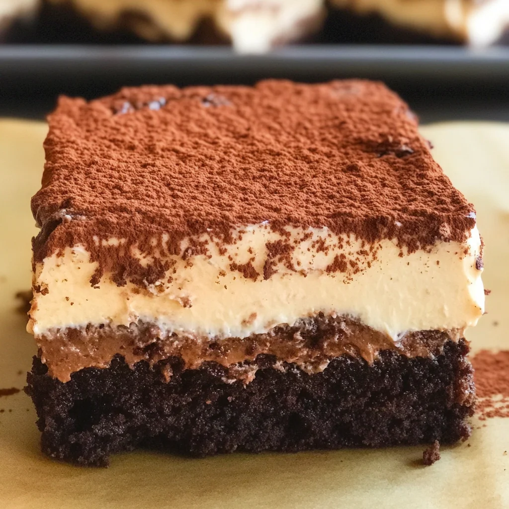 Tiramisu Brownies