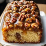 Upside-Down Caramel Pecan Cake