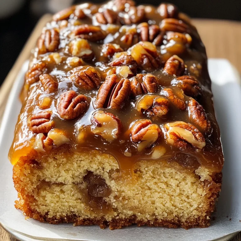 Upside-Down Caramel Pecan Cake