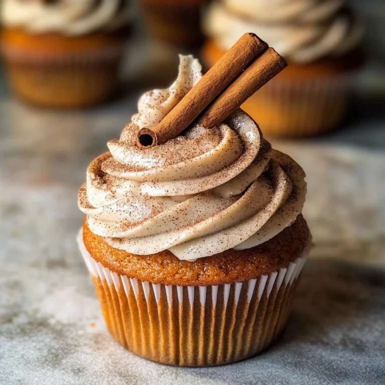 Vanilla Chai Pumpkin Latte Cupcakes with Cinnamon Brown Sugar Frosting