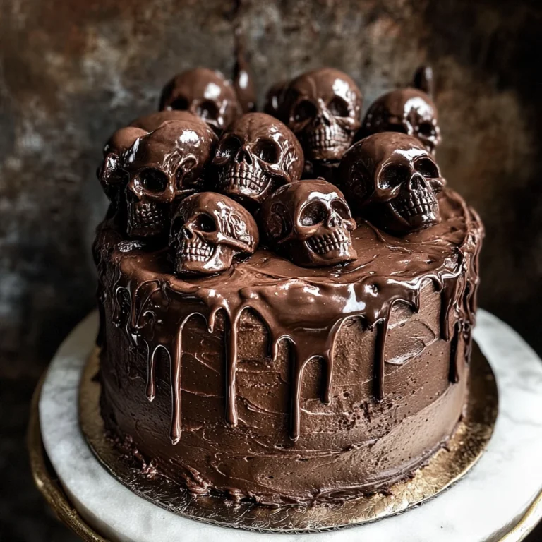 Vegan Chocolate Layer Skull Cake