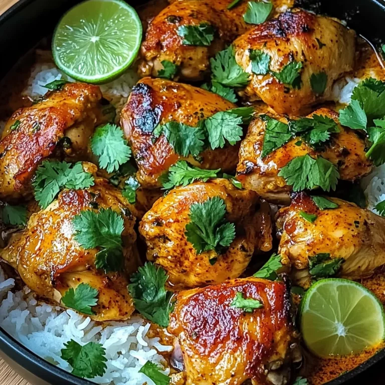 Baked Coconut Chili Chicken Thighs