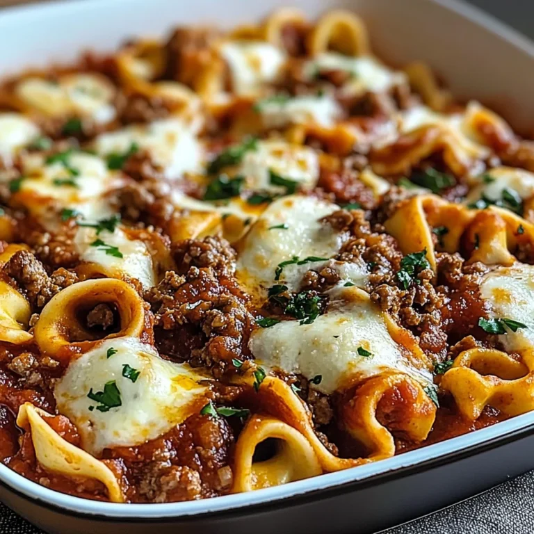 Beefy Tortellini Bake