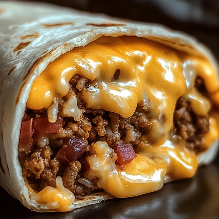 Cheesy Beef Taco Burritos