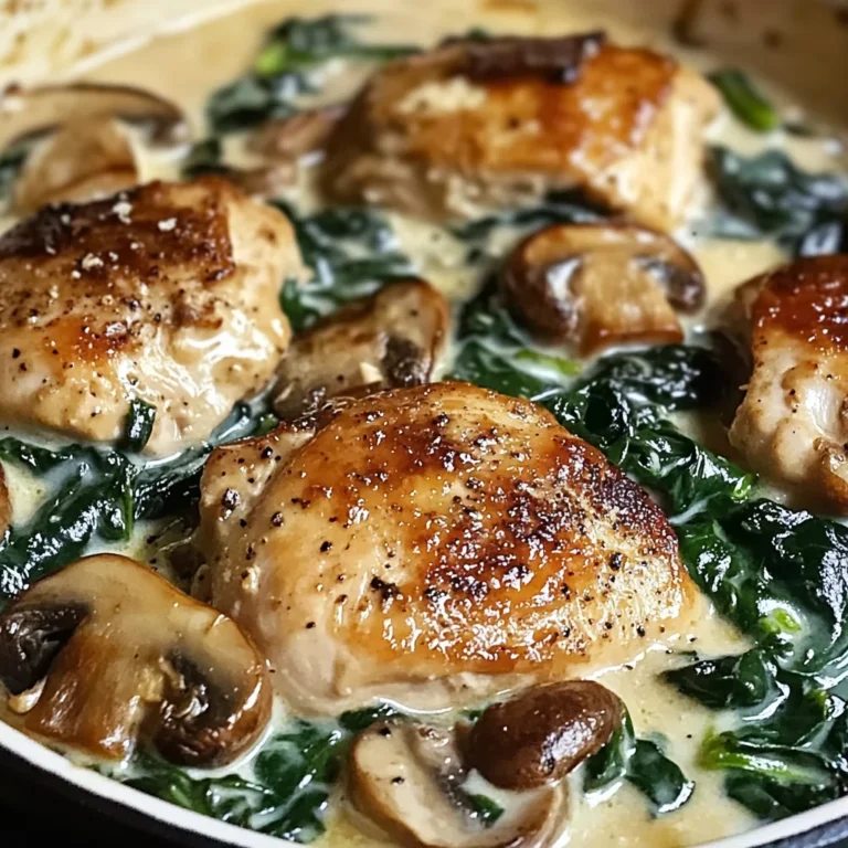 Chicken, Spinach, and Mushroom Low Carb Oven Dish