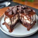 Delicious Brownie Ice Cream Cake