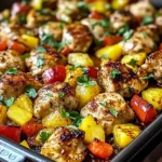 Hawaiian Chicken Sheet Pan Dinner