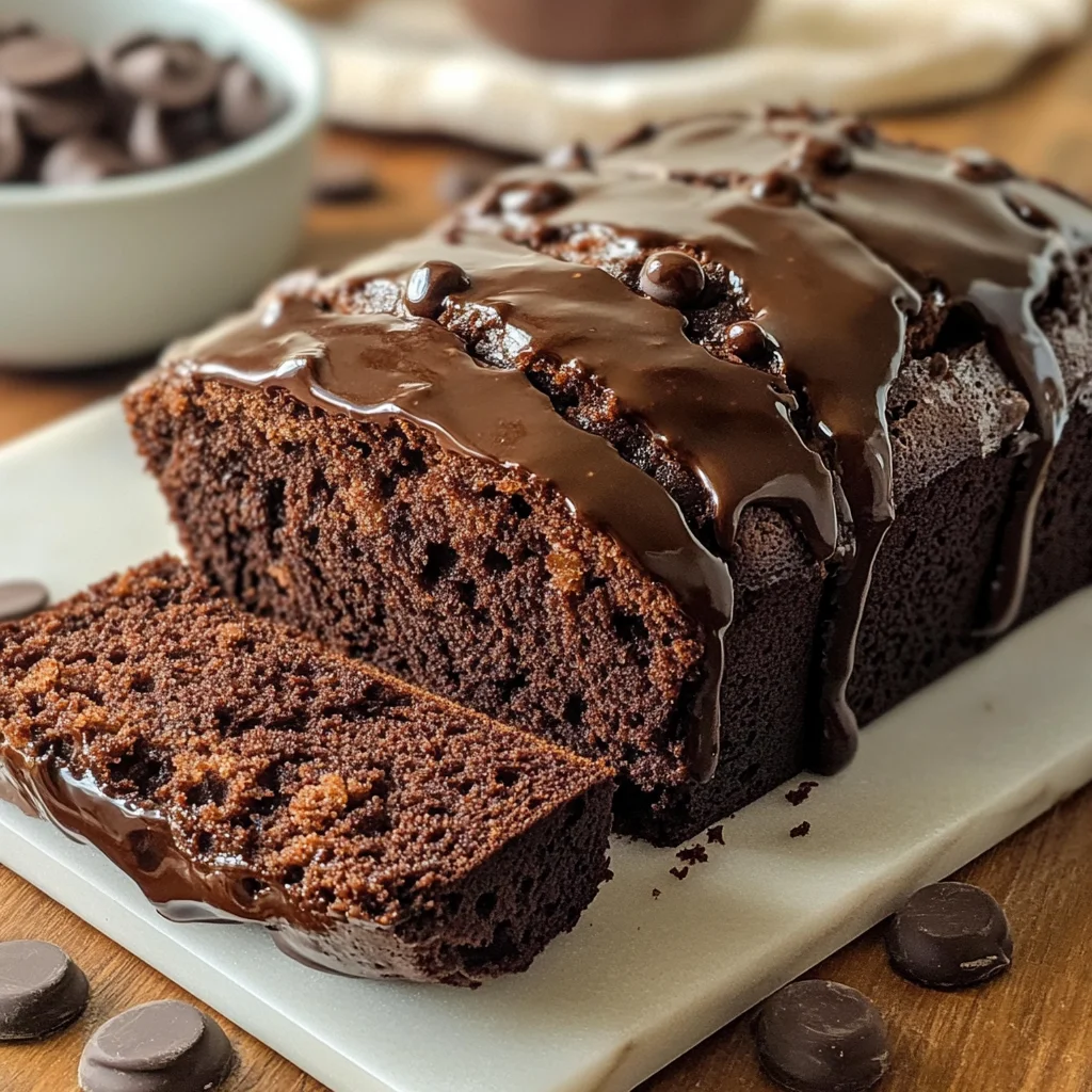 Hot Fudge Brownie Bread