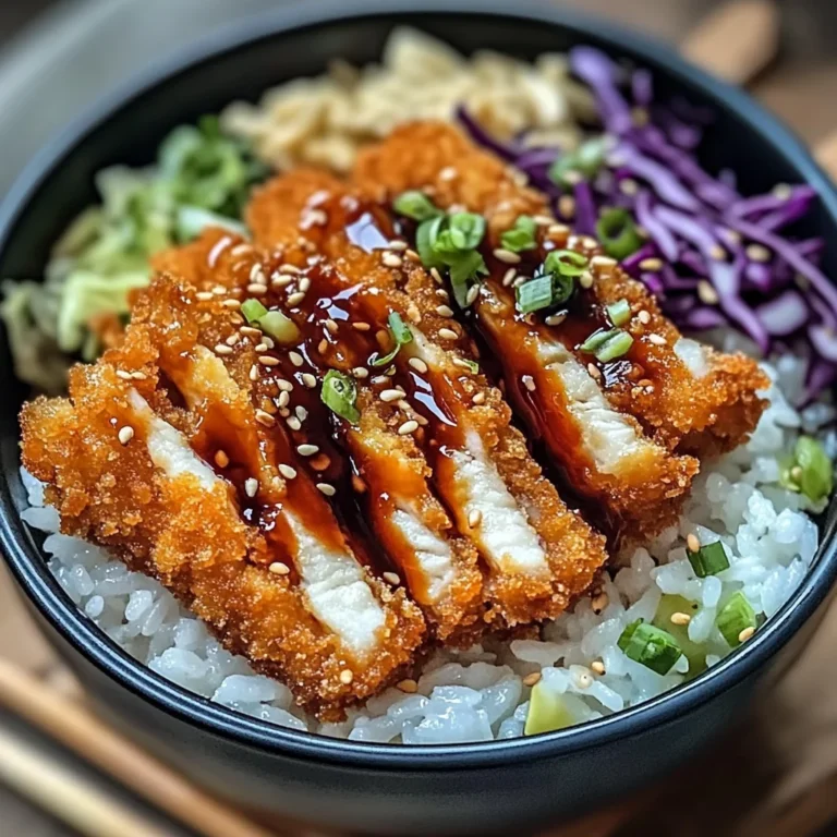 Japanese Katsu Bowls with Tonkatsu Sauce