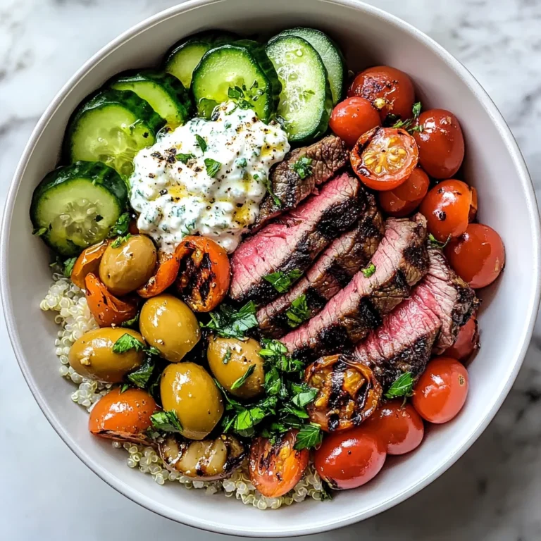 Mediterranean Steak Bowl Recipe