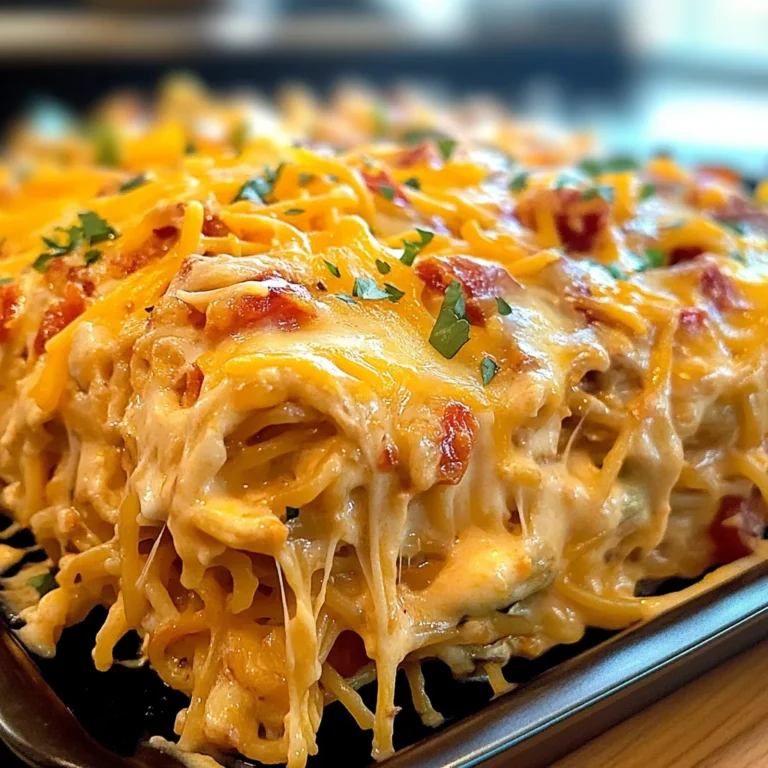 Spicy Southern Cheesy Chicken Spaghetti Casserole