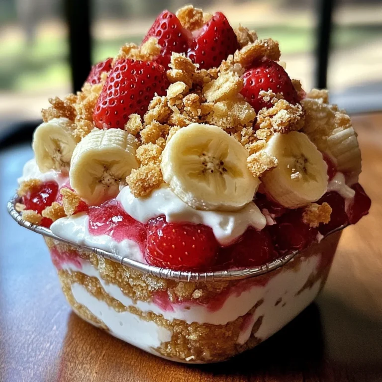 Strawberry Crunch Banana Pudding Recipe - Easy Dessert Delight