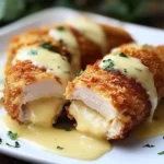 Chicken Cordon Bleu with Swiss Cheese Sauce is delicious.